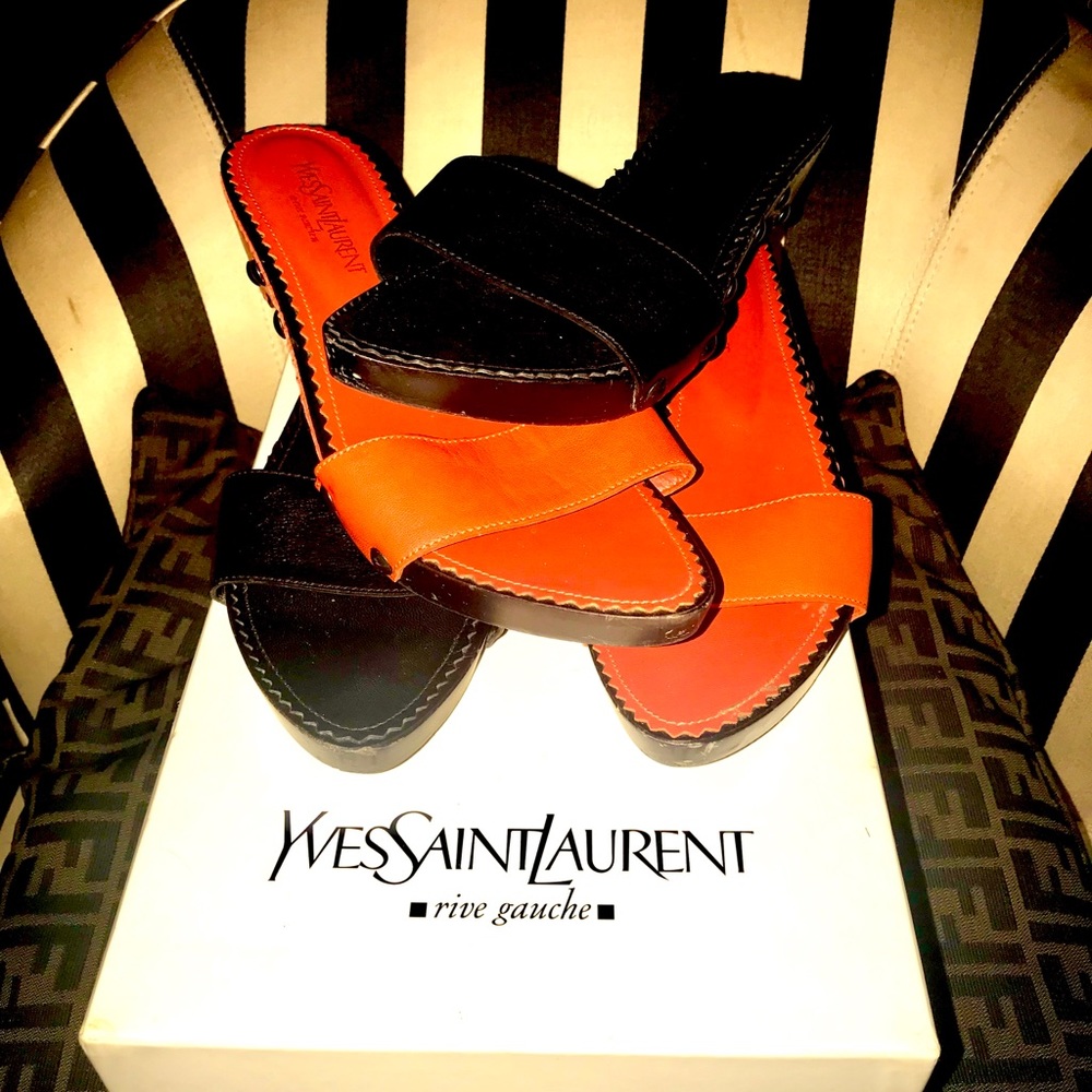 Authentic Yves Saint Laurent Mules